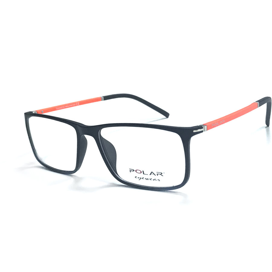Rame ochelari de vedere unisex Polar Teen 01 | 76 Rectangulare Negre originale din Plastic cu comanda online