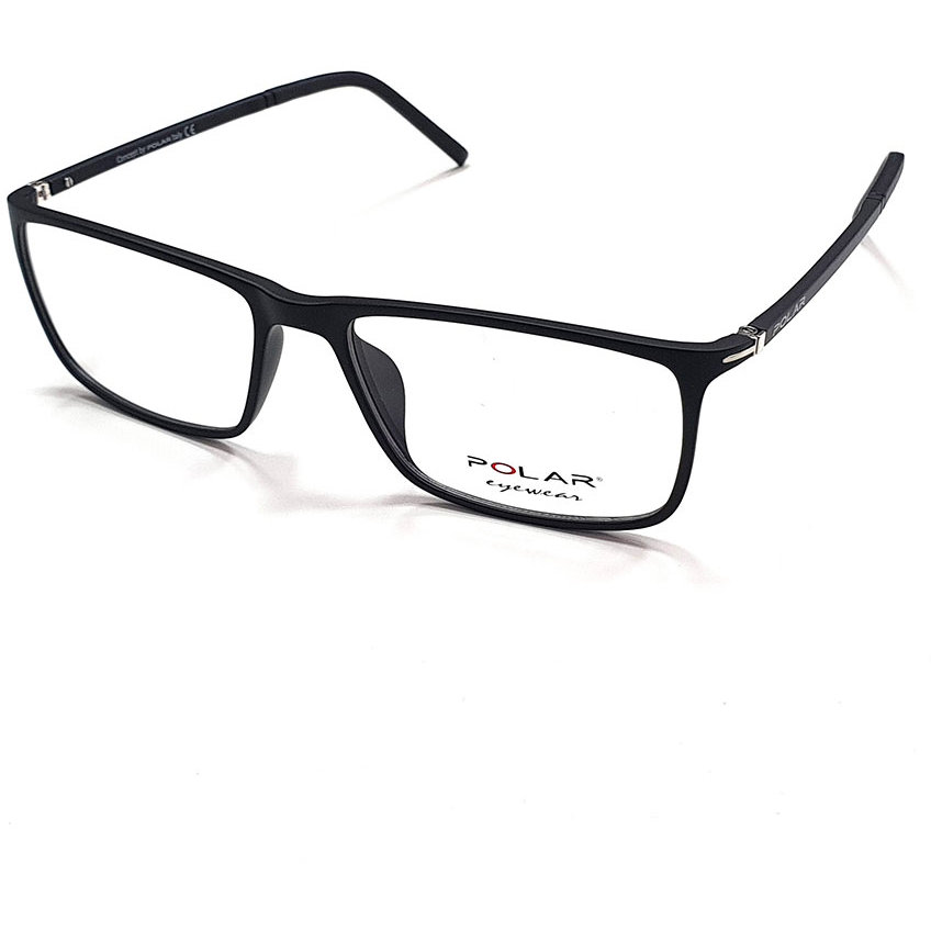Rame ochelari de vedere unisex Polar Teen 01 | 80 Rectangulare Negre originale din Plastic cu comanda online