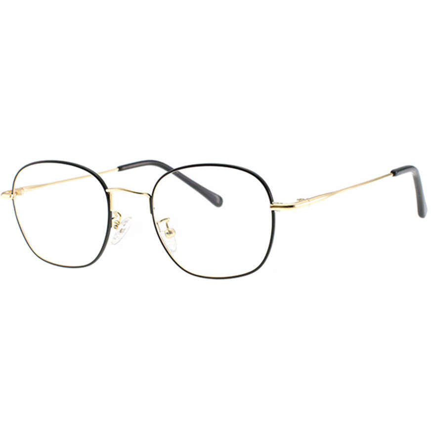 Rame ochelari de vedere unisex Polarizen 1661 C2 Rotunde Negre originale din Metal cu comanda online