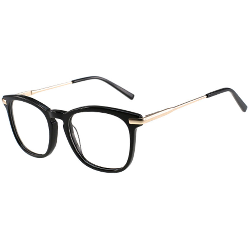 Rame ochelari de vedere unisex Polarizen 17241 C1 Rectangulare Negre originale din Acetat cu comanda online