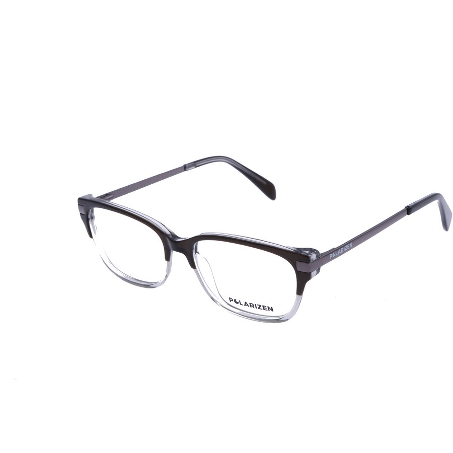 Rame ochelari de vedere unisex Polarizen 17342 C2 Rectangulare Negre originale din Plastic cu comanda online