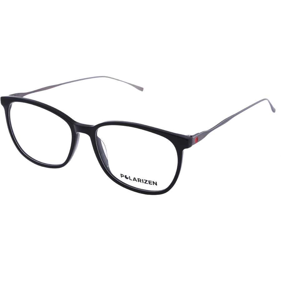 Rame ochelari de vedere unisex Polarizen 17490 C1 Rectangulare Negre originale din Plastic cu comanda online
