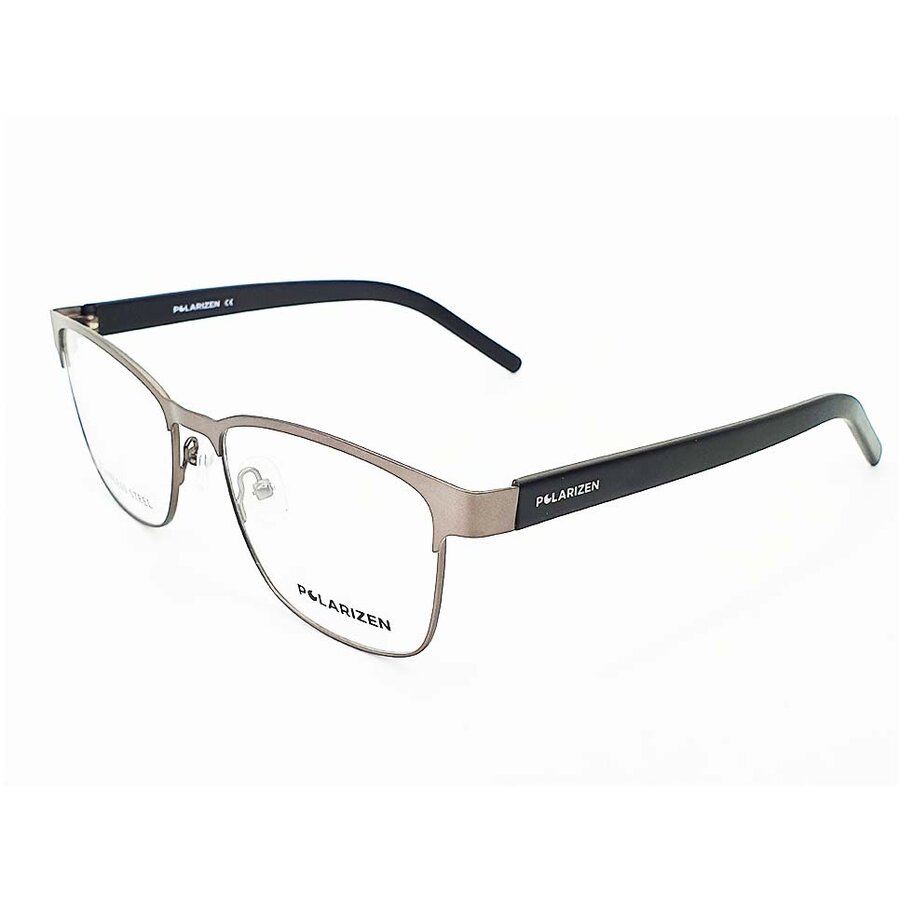 Rame ochelari de vedere unisex Polarizen 3144 8 Rectangulare Gri originale din Metal cu comanda online