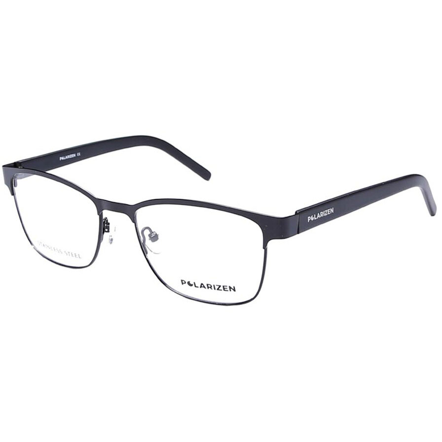 Rame ochelari de vedere unisex Polarizen 3144 C5 Browline Negre originale din Metal cu comanda online