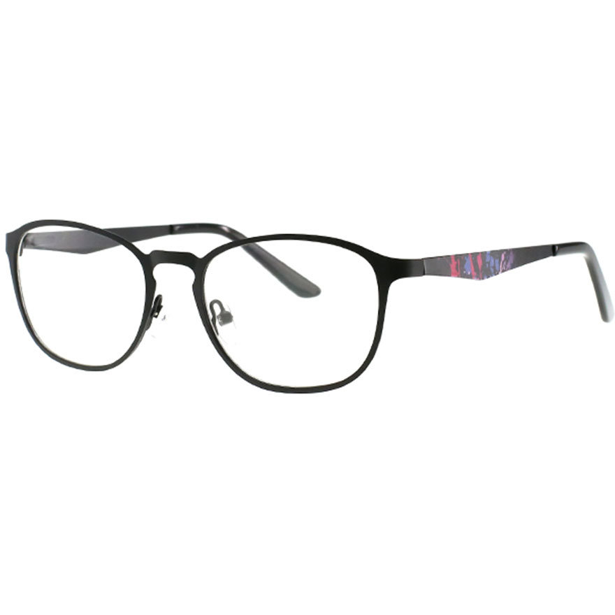 Rame ochelari de vedere unisex Polarizen 9013 C1 Ovale Negre originale din Metal cu comanda online