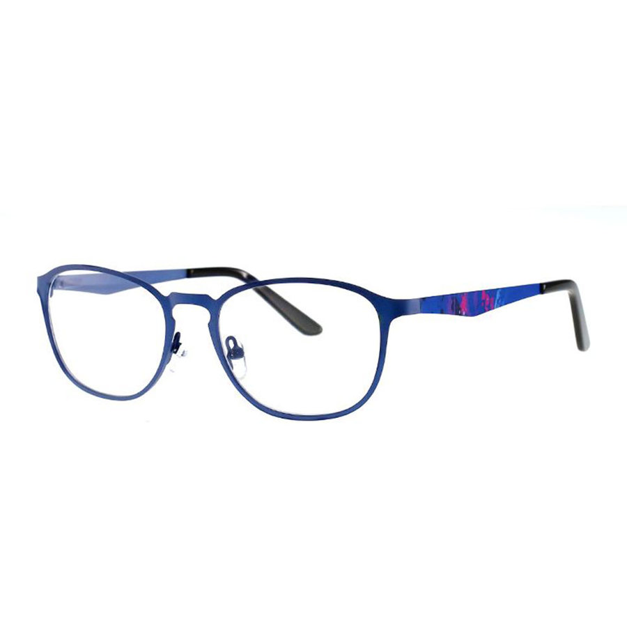 Rame ochelari de vedere unisex Polarizen 9013 C4 Ovale Albastre originale din Metal cu comanda online