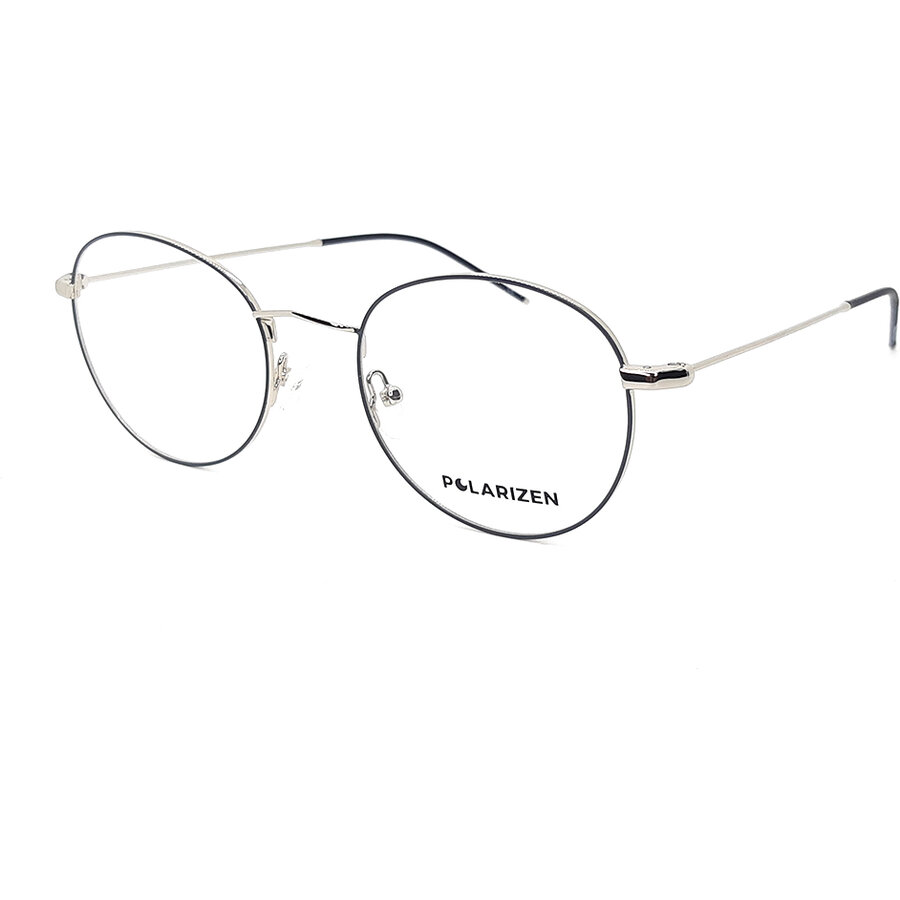 Rame ochelari de vedere unisex Polarizen 9458 C1 Rotunde Gri originale din Metal cu comanda online