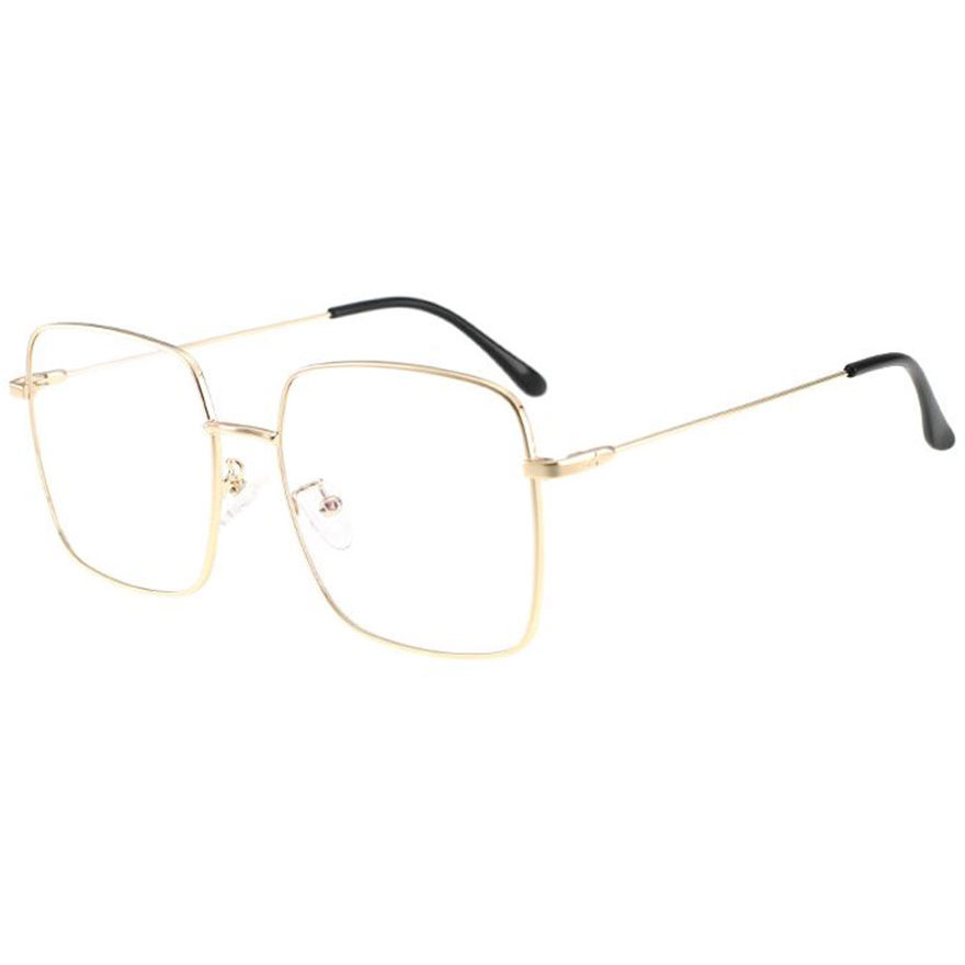 Rame ochelari de vedere unisex Polarizen JS1740 C1 Patrate Aurii originale din Metal cu comanda online