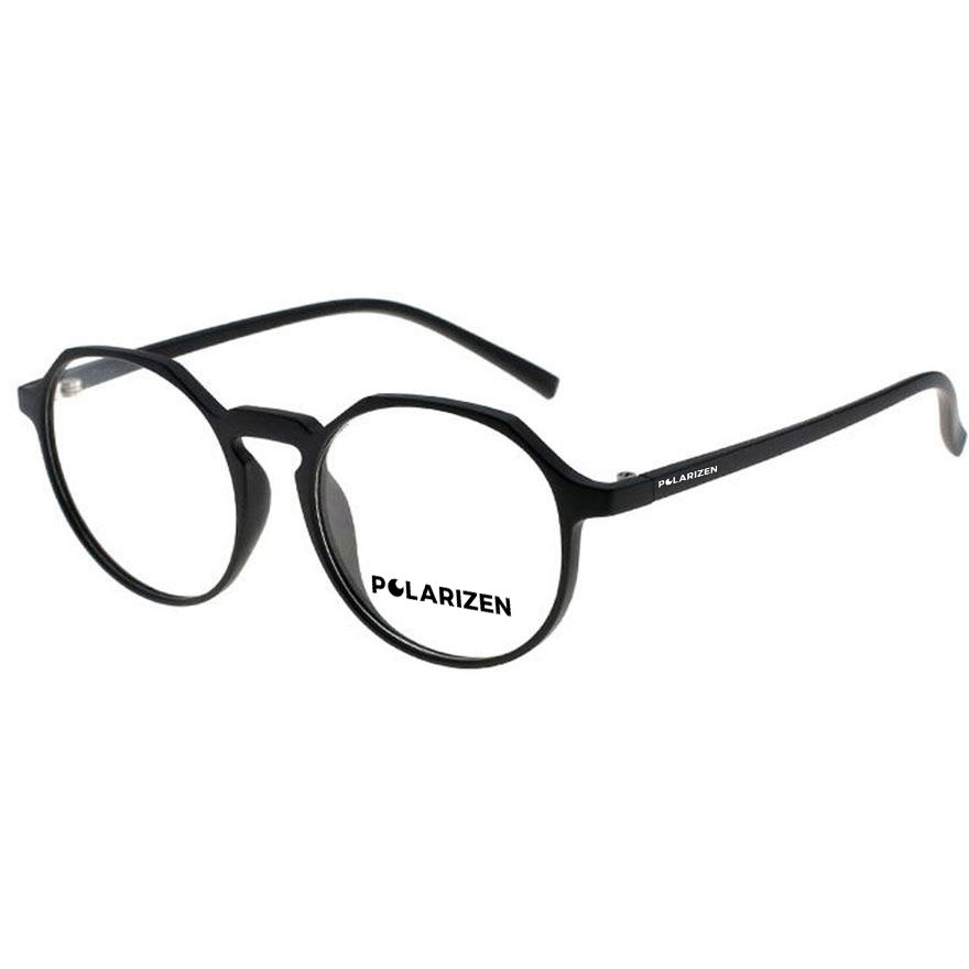 Rame ochelari de vedere unisex Polarizen S1710 C4 Rotunde Negre originale din TR90 cu comanda online