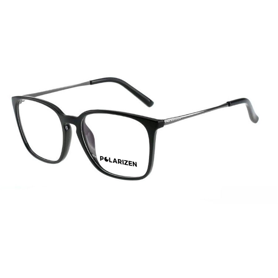 Rame ochelari de vedere unisex Polarizen TR1680 C1 Rectangulare Negre originale din TR90 cu comanda online