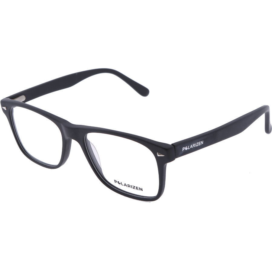 Rame ochelari de vedere unisex Polarizen WD1013 C1 Rectangulare Negre originale din Plastic cu comanda online
