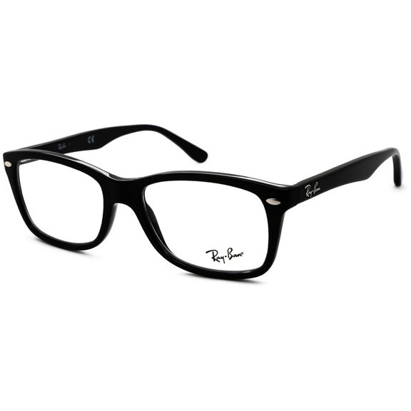Rame ochelari de vedere unisex RAY-BAN 0RX5228 2000 Rectangulare Negre originale din Acetat cu comanda online
