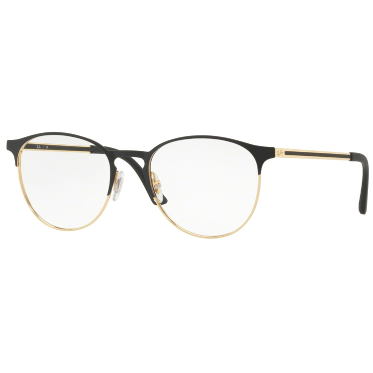 Rame ochelari de vedere unisex RAY-BAN RX6375 2890 Rotunde Negre originale din Metal cu comanda online
