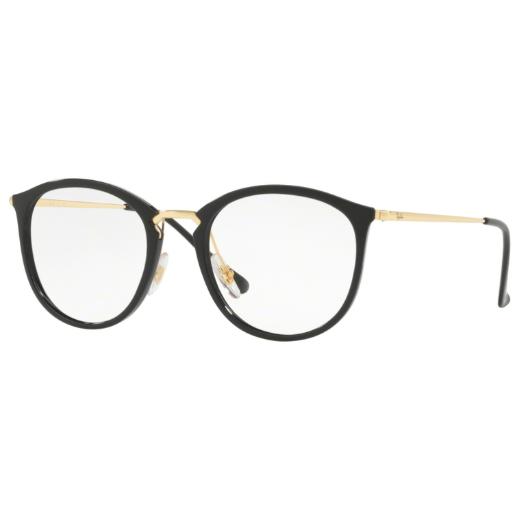 Rame ochelari de vedere unisex RAY-BAN RX7140 2000 Rotunde Negre originale din Plastic cu comanda online