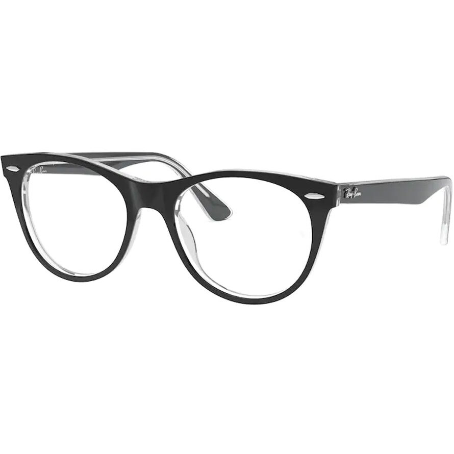 Rame ochelari de vedere unisex Ray-Ban RX2185V 2034 Rotunde Negre originale din Plastic cu comanda online