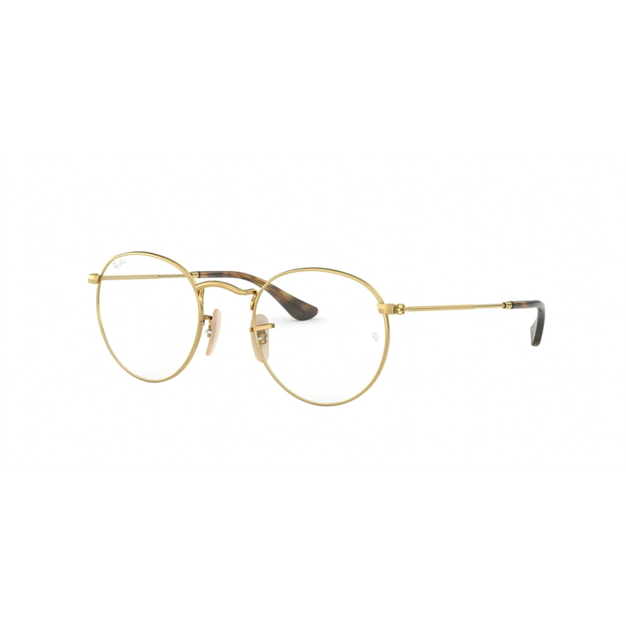 Rame ochelari de vedere unisex Ray-Ban RX3447V 2500 Rotunde Aurii originale din Metal cu comanda online