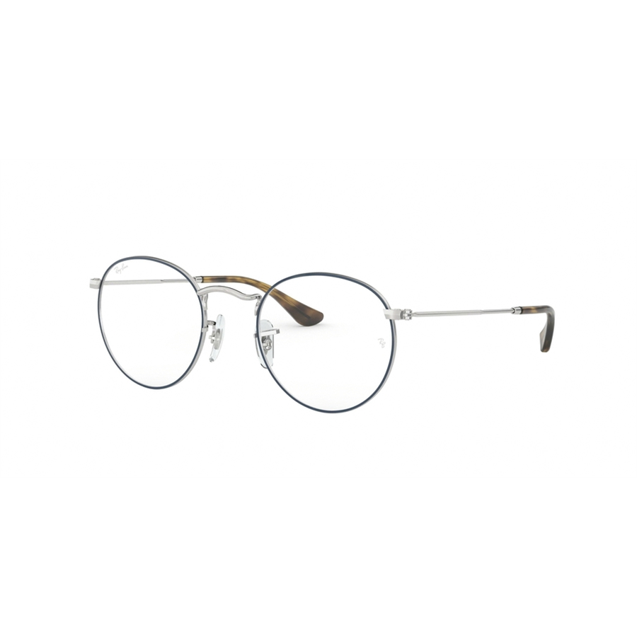 Rame ochelari de vedere unisex Ray-Ban RX3447V 2970 Rotunde Albastre originale din Metal cu comanda online