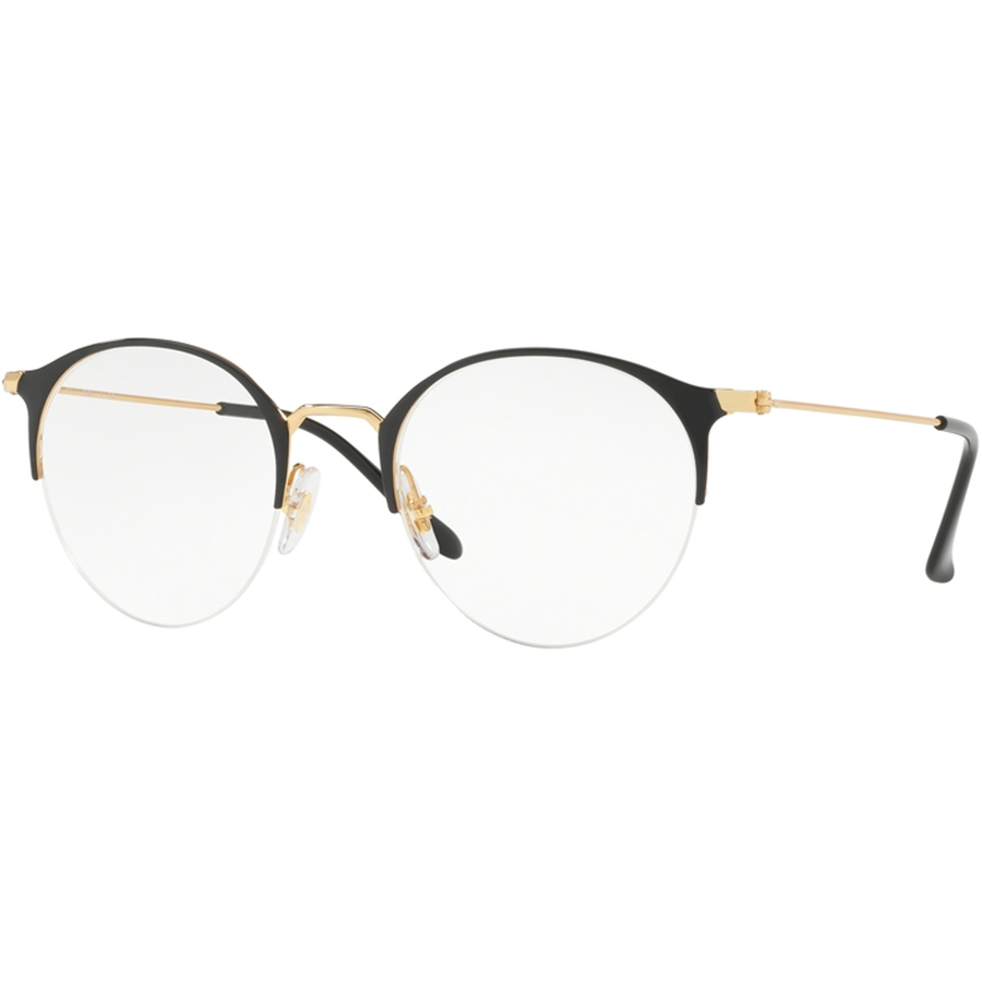 Rame ochelari de vedere unisex Ray-Ban RX3578V 2890 Rotunde Negre originale din Metal cu comanda online