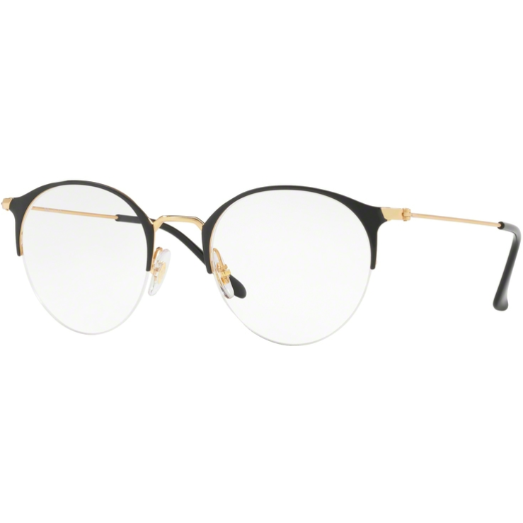 Rame ochelari de vedere unisex Ray-Ban RX3578V 2904 Rotunde Negre originale din Metal cu comanda online