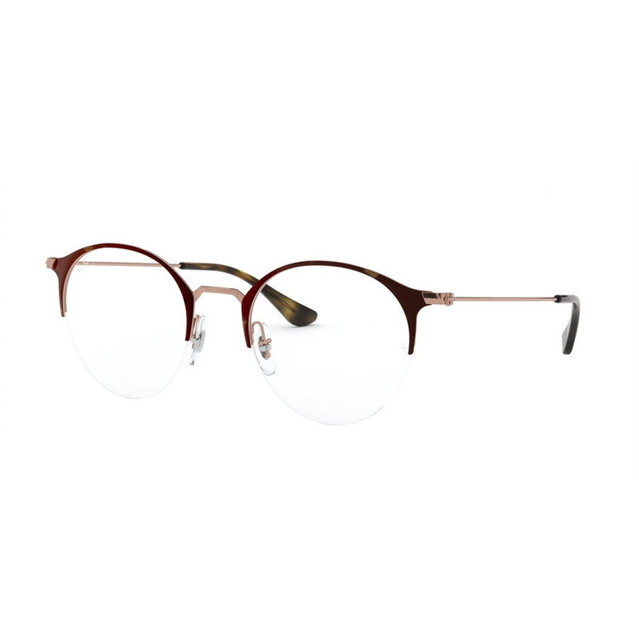 Rame ochelari de vedere unisex Ray-Ban RX3578V 2971 Rotunde Havana originale din Metal cu comanda online