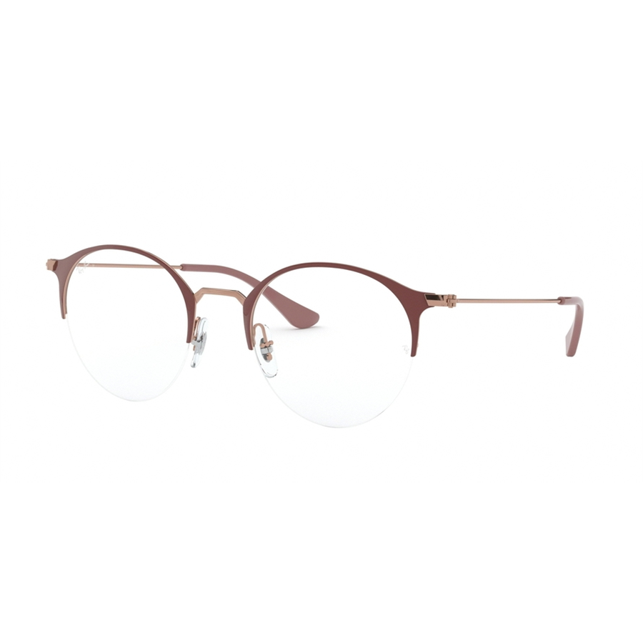 Rame ochelari de vedere unisex Ray-Ban RX3578V 2973 Rotunde Maro originale din Metal cu comanda online