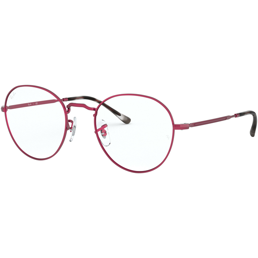 Rame ochelari de vedere unisex Ray-Ban RX3582V 3072 Rotunde Rosii originale din Metal cu comanda online