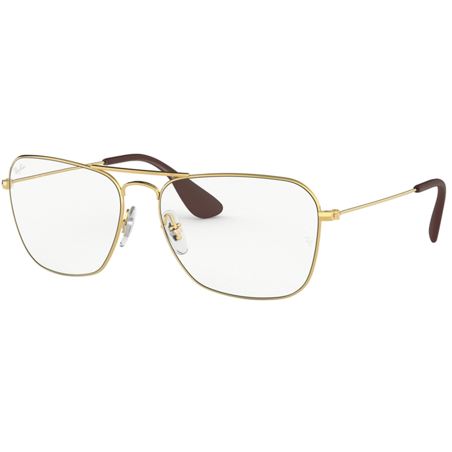 Rame ochelari de vedere unisex Ray-Ban RX3610V 2500 Patrate Aurii originale din Metal cu comanda online