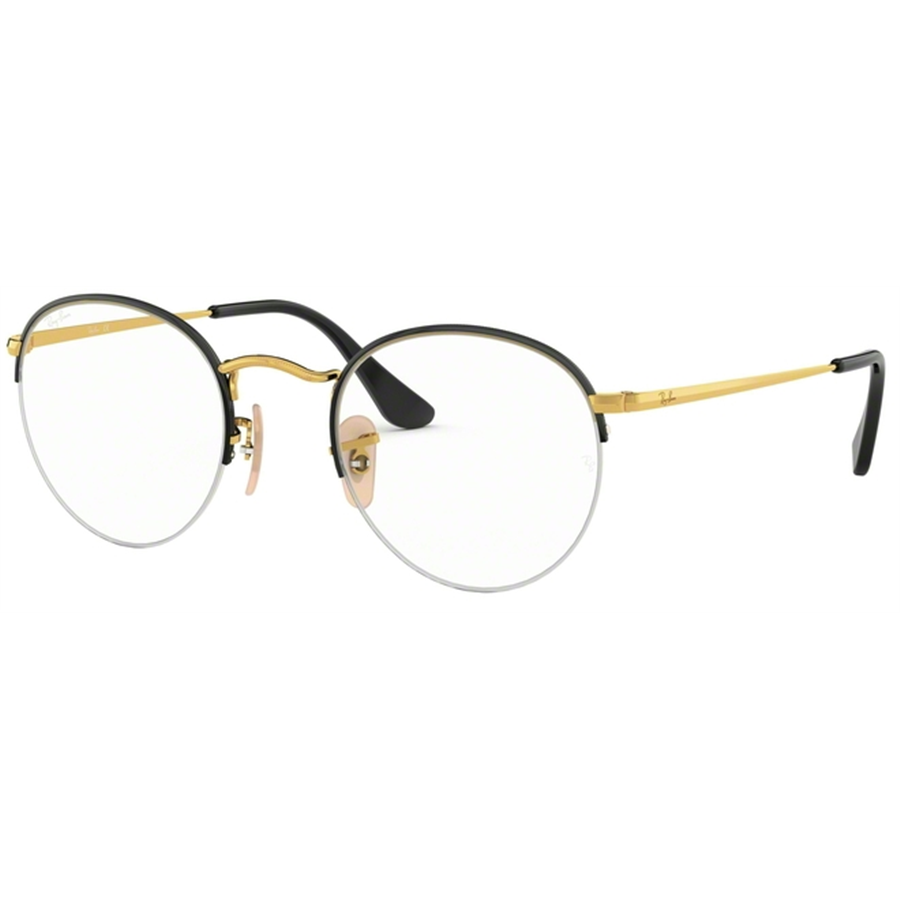 Rame ochelari de vedere unisex Ray-Ban RX3947V 2946 Rotunde Negre originale din Metal cu comanda online