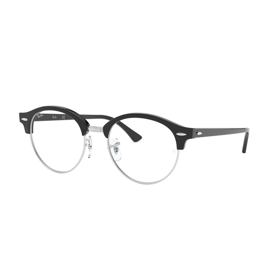 Rame ochelari de vedere unisex Ray-Ban RX4246V 2000 Rotunde Negre originale din Plastic cu comanda online