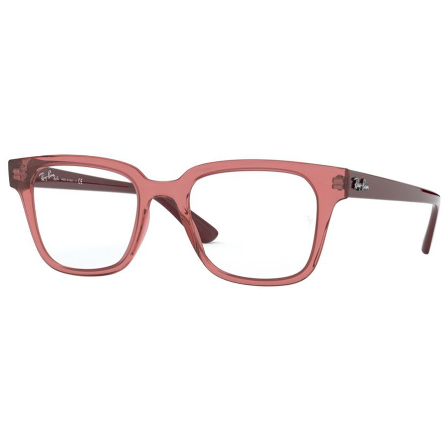 Rame ochelari de vedere unisex Ray-Ban RX4323V 5942 Patrate Maro originale din Plastic cu comanda online