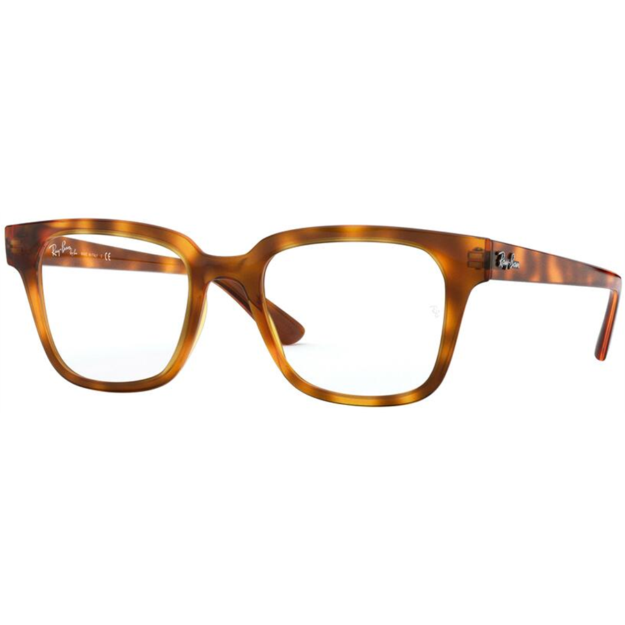Rame ochelari de vedere unisex Ray-Ban RX4323V 5977 Patrate Havana originale din Plastic cu comanda online