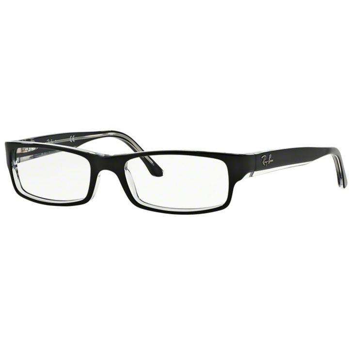 Rame ochelari de vedere unisex Ray-Ban RX5114 2034 Rectangulare Negre originale din Plastic cu comanda online