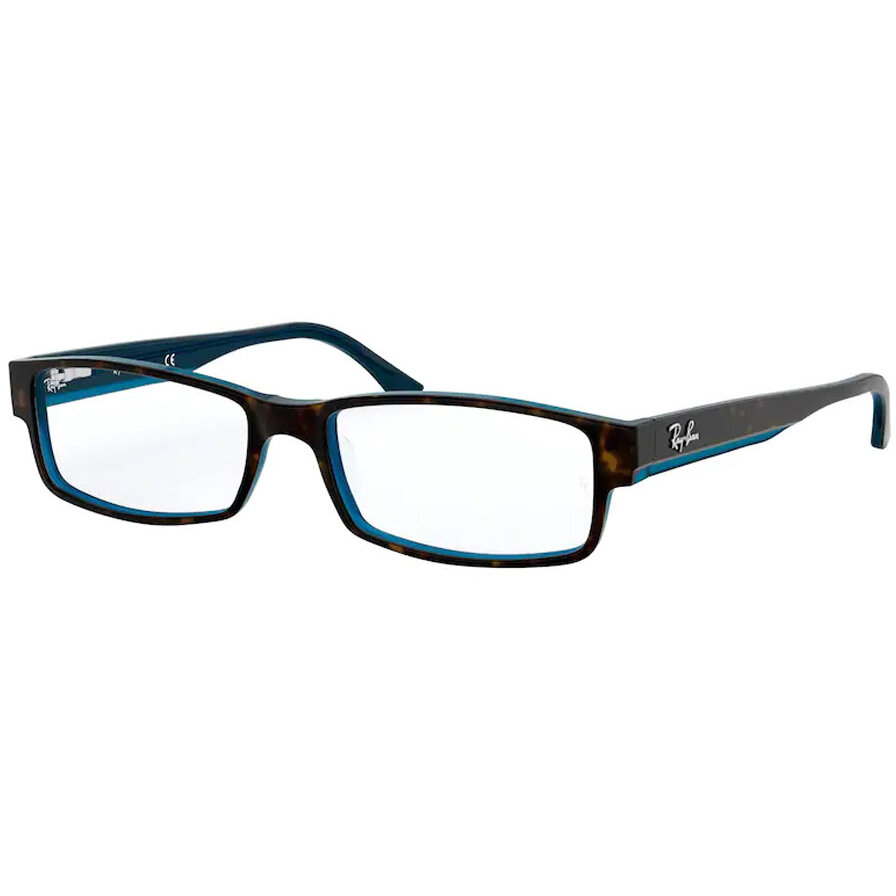 Rame ochelari de vedere unisex Ray-Ban RX5114 5064 Rectangulare Havana originale din Plastic cu comanda online