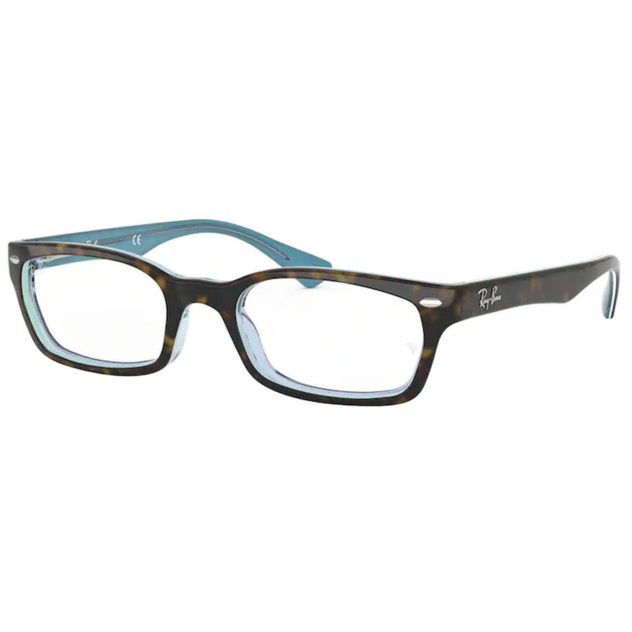 Rame ochelari de vedere unisex Ray-Ban RX5150 5023 Rectangulare Havana originale din Plastic cu comanda online