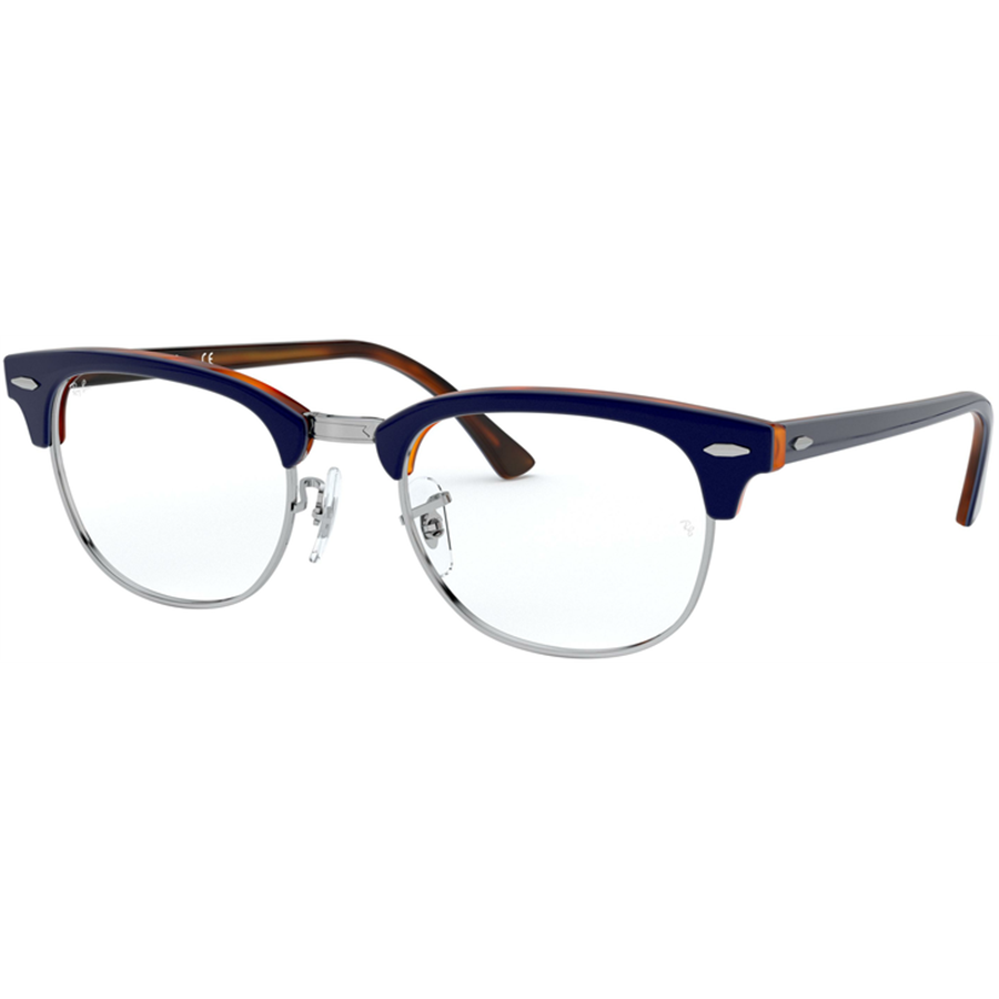 Rame ochelari de vedere unisex Ray-Ban RX5154 5910 Patrate Albastre originale din Plastic cu comanda online