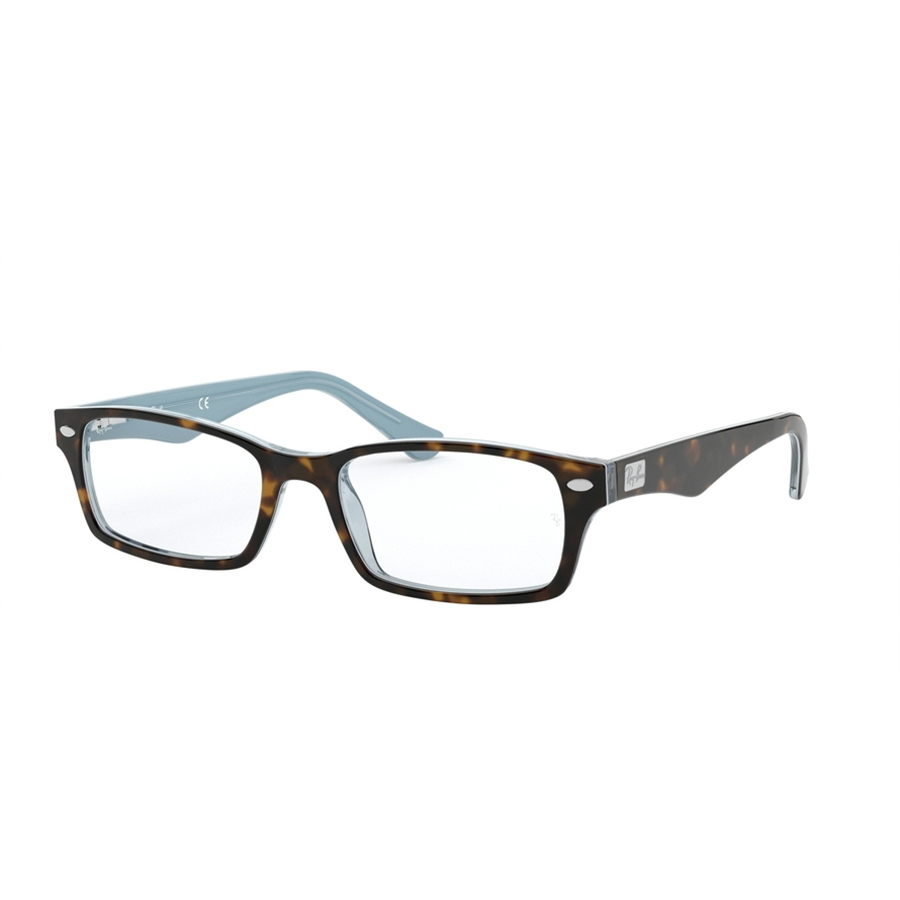 Rame ochelari de vedere unisex Ray-Ban RX5206 5023 Rectangulare Havana originale din Plastic cu comanda online