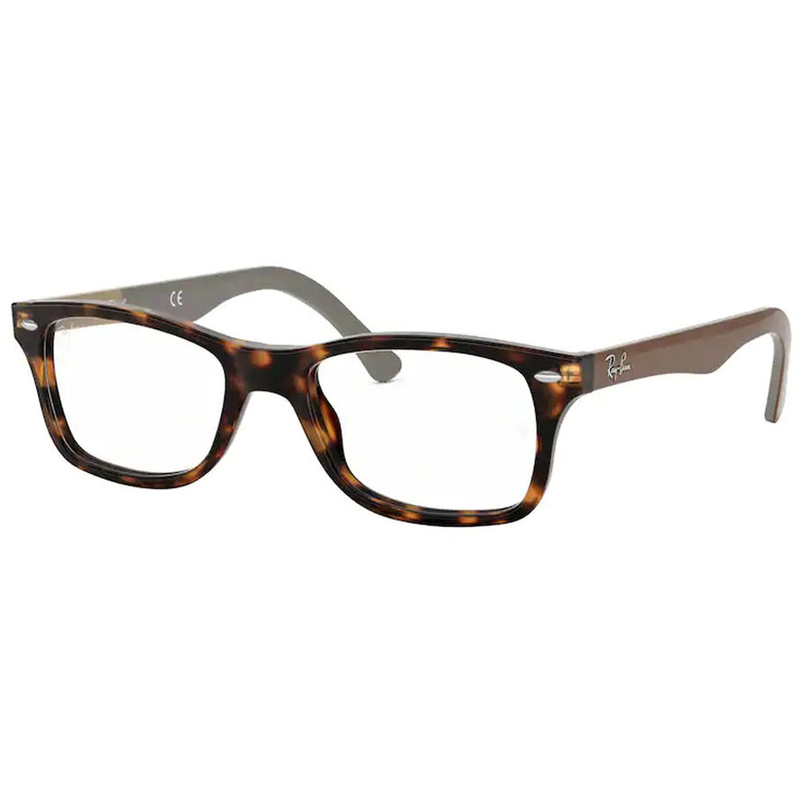 Rame ochelari de vedere unisex Ray-Ban RX5228 5545 Patrate Havana originale din Plastic cu comanda online