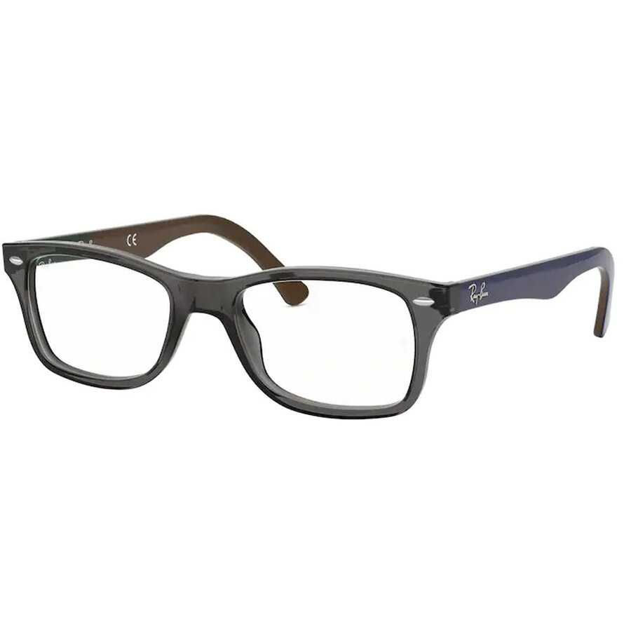 Rame ochelari de vedere unisex Ray-Ban RX5228 5546 Patrate Gri originale din Plastic cu comanda online