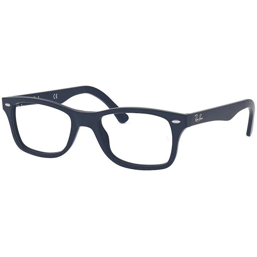 Rame ochelari de vedere unisex Ray-Ban RX5228 5583 Patrate Albastre originale din Plastic cu comanda online