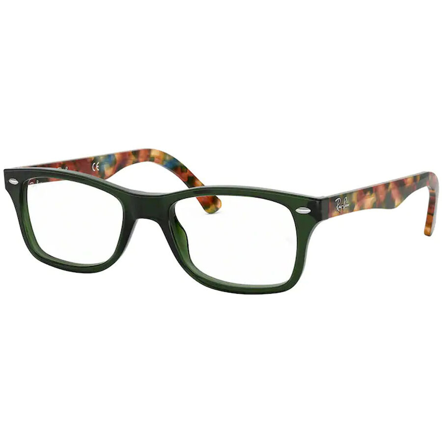 Rame ochelari de vedere unisex Ray-Ban RX5228 5630 Patrate Verzi originale din Plastic cu comanda online