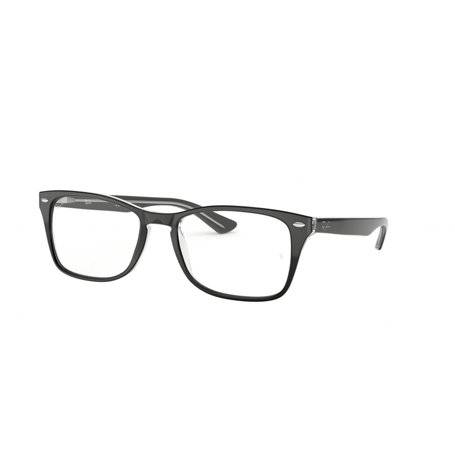 Rame ochelari de vedere unisex Ray-Ban RX5228M 2034 Patrate Negre originale din Plastic cu comanda online
