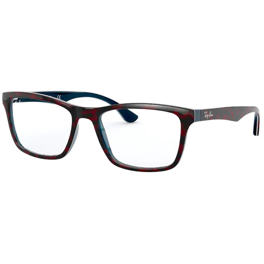 Rame ochelari de vedere unisex Ray-Ban RX5279 5973 Rectangulare Havana originale din Plastic cu comanda online