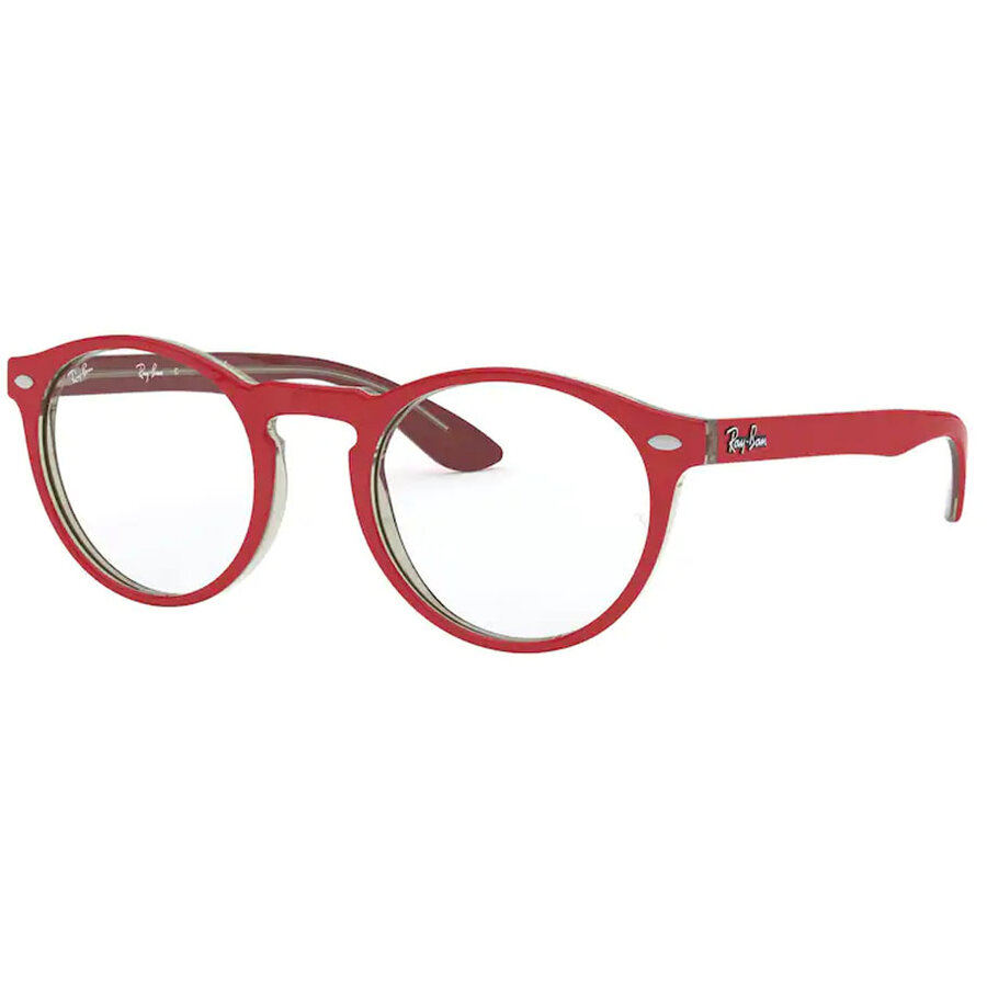 Rame ochelari de vedere unisex Ray-Ban RX5283 5987 Rotunde Rosii originale din Plastic cu comanda online