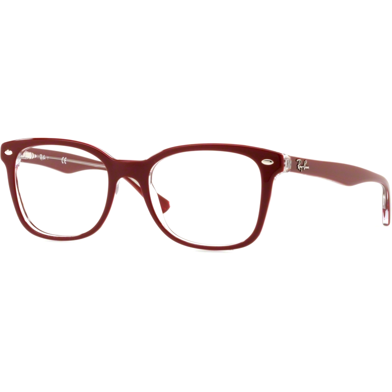 Rame ochelari de vedere unisex Ray-Ban RX5285 5738 Rectangulare Rosii originale din Plastic cu comanda online