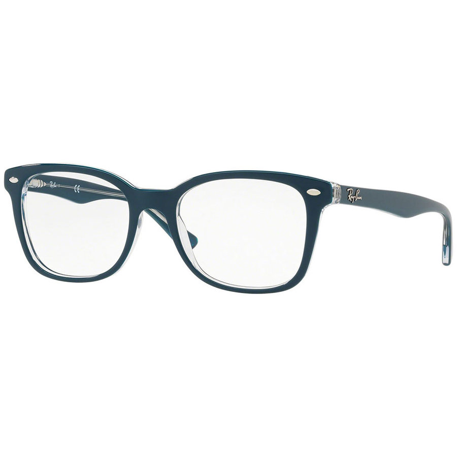 Rame ochelari de vedere unisex Ray-Ban RX5285 5763 Rectangulare Turcoaz originale din Plastic cu comanda online