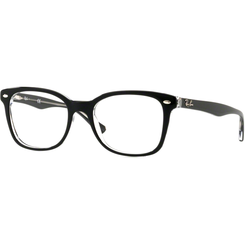 Rame ochelari de vedere unisex Ray-Ban RX5285 5764 Rectangulare Negre originale din Plastic cu comanda online