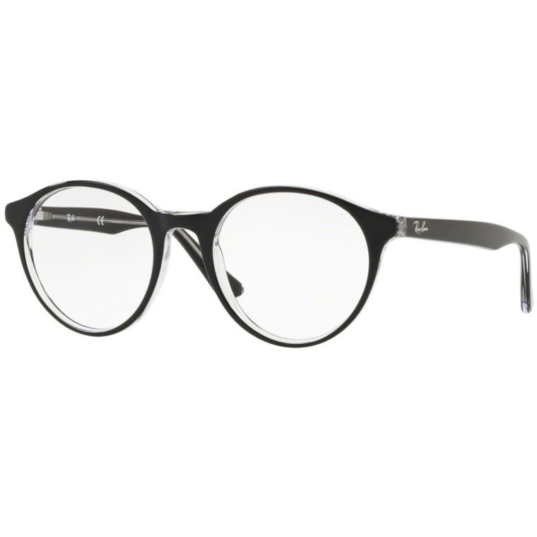 Rame ochelari de vedere unisex Ray-Ban RX5361 2034 Rotunde Negre originale din Plastic cu comanda online