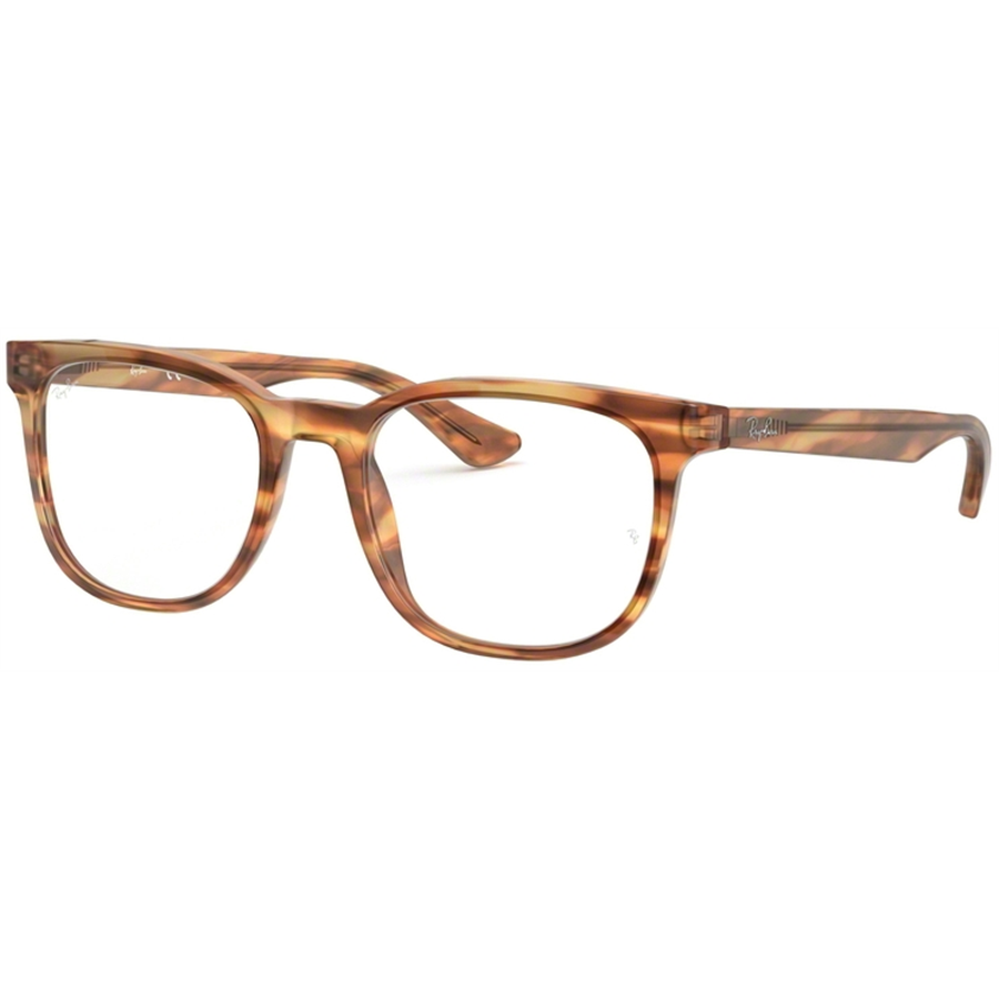 Rame ochelari de vedere unisex Ray-Ban RX5369 5797 Patrate Maro originale din Plastic cu comanda online