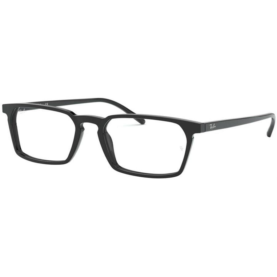 Rame ochelari de vedere unisex Ray-Ban RX5372 2000 Rectangulare Negre originale din Plastic cu comanda online