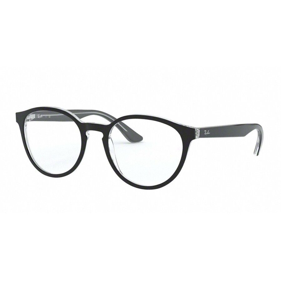 Rame ochelari de vedere unisex Ray-Ban RX5380 2034 Rotunde Negre originale din Plastic cu comanda online